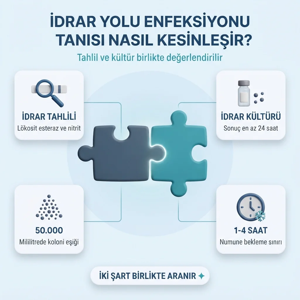 İdrar yolu enfeksiyonu tanısında idrar tahlili ve idrar kültürü