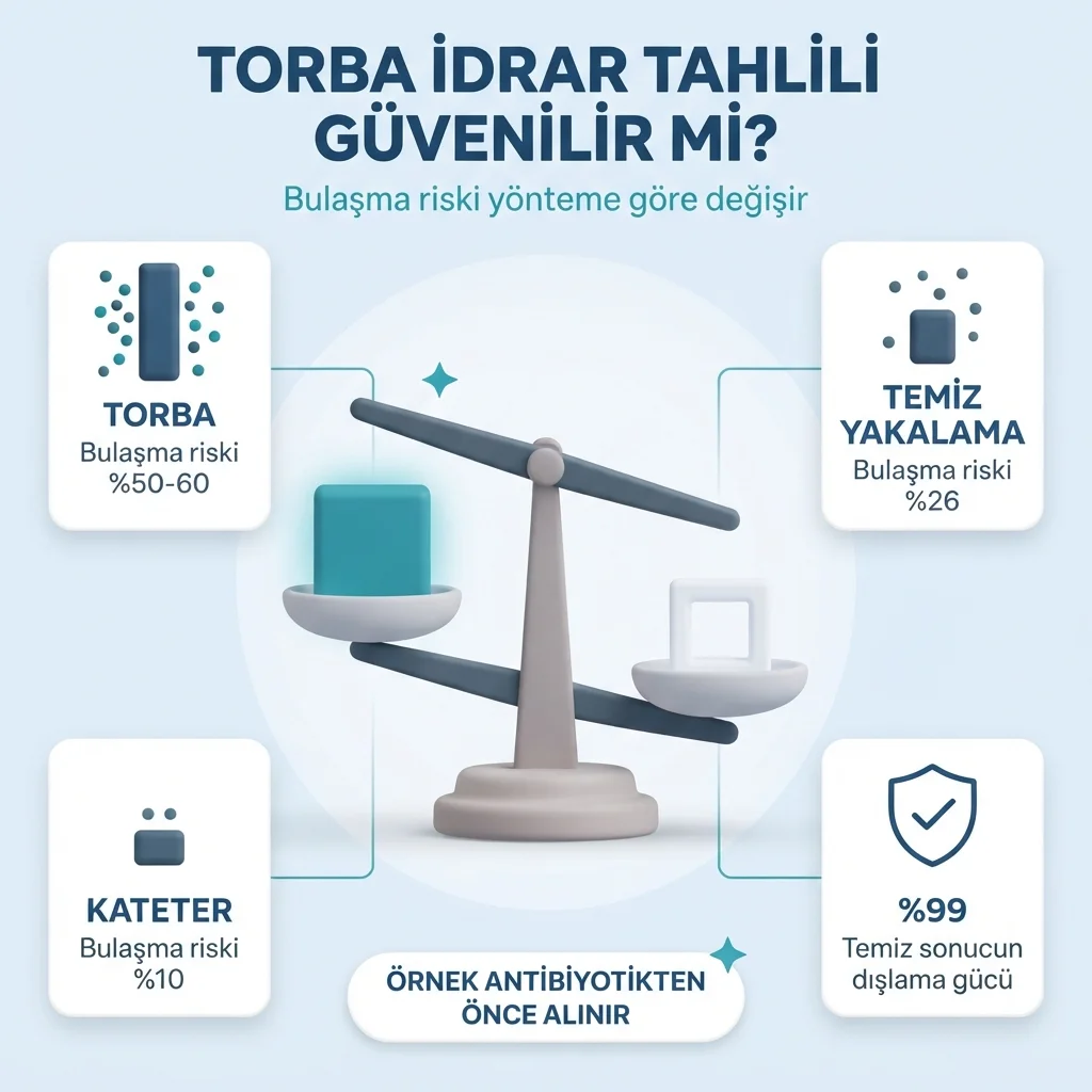 Torba idrar tahlilinin güvenilirliği — dışlamak için uygun, doğrulamak için yetersiz