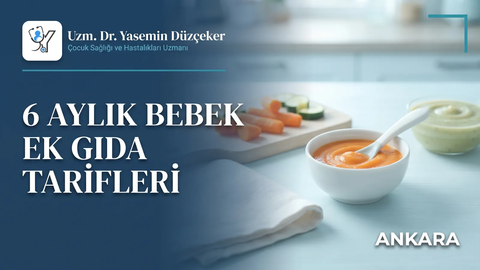 6 aylık bebek ek gıda tarifleri: kasede havuç püresi, kabak püresi ve haşlanmış sebzeler